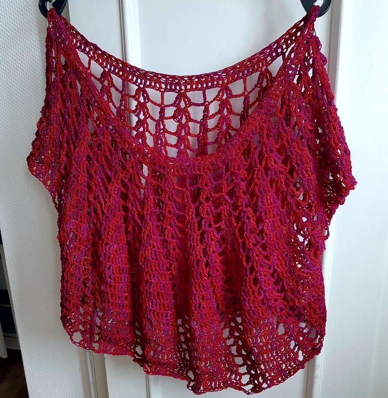 Top, Shirt oder Tunika gehäkelt Gr. 36 bis 54