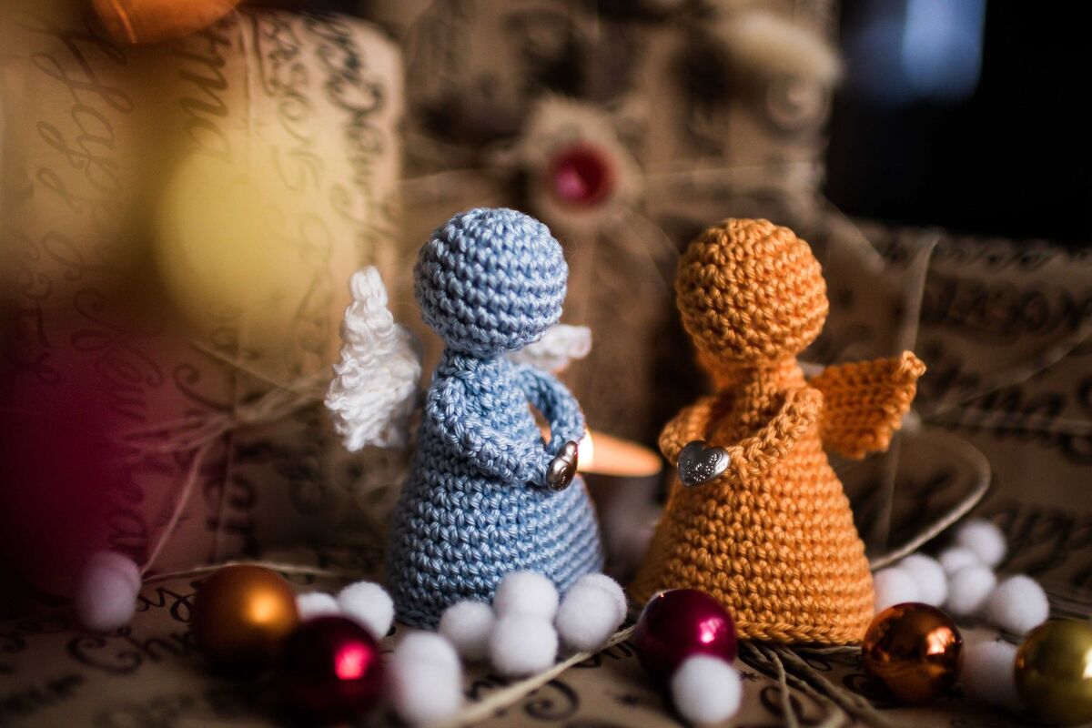 Häkelanleitung für kleine Engelchen - Schutzengel oder Weihnachtsdeko