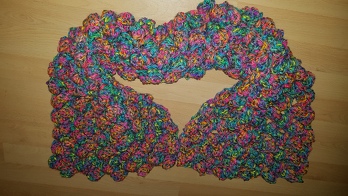 Mein Noppentraum, etwas kürzer als das Original, dafür aber schön bunt.