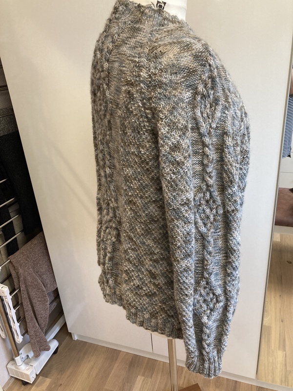 Anleitung RVO-Aran-Jacke mit keltischem Muster &quot;nordische See&quot; Größe S-XXXL