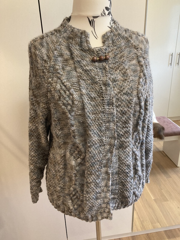 Anleitung RVO-Aran-Jacke mit keltischem Muster "nordische See" Größe S-XXXL