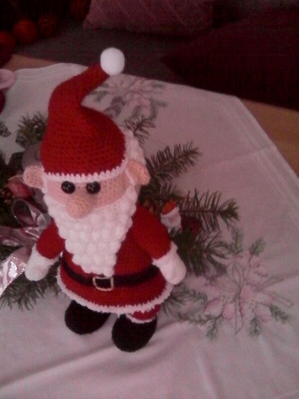 großer stehender Nikolaus mit GRATISANLEITUNG kleiner Elch Rentier