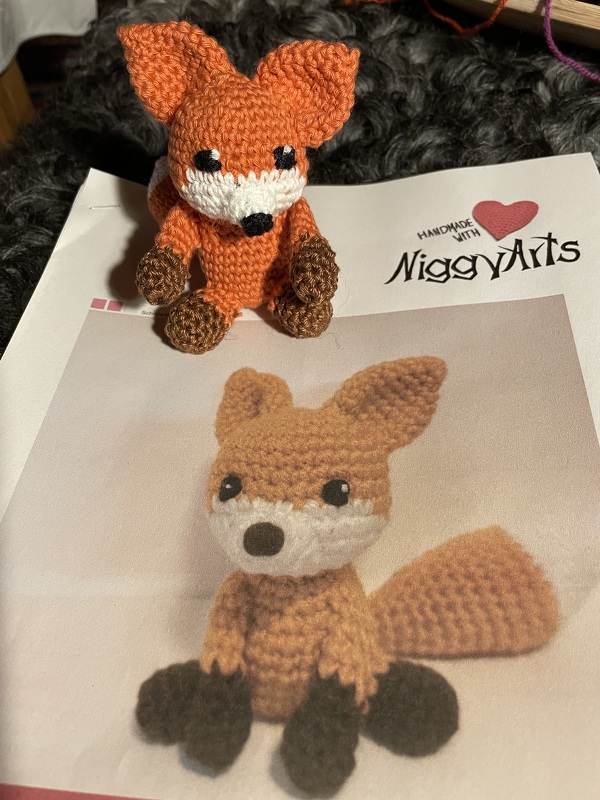 little fox - crochet pattern by NiggyArts