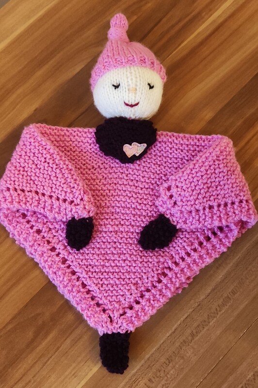Schnuffeltuch/Kuscheltuch &quot;Schlafmützchen&quot; - Strickanleitung