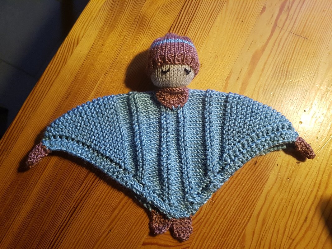 Schnuffeltuch/Kuscheltuch "Schlafmützchen" - Strickanleitung