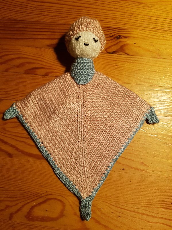 Schnuffeltuch/Kuscheltuch &quot;Schlafmützchen&quot; - Strickanleitung