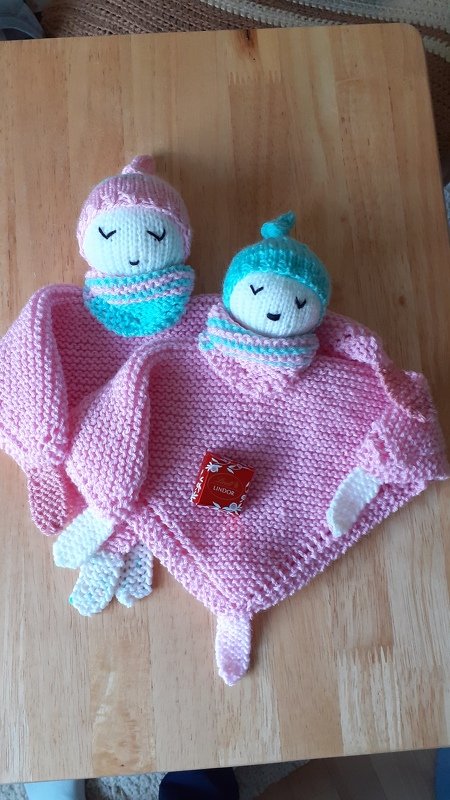 Schnuffeltuch/Kuscheltuch "Schlafmützchen" - Strickanleitung