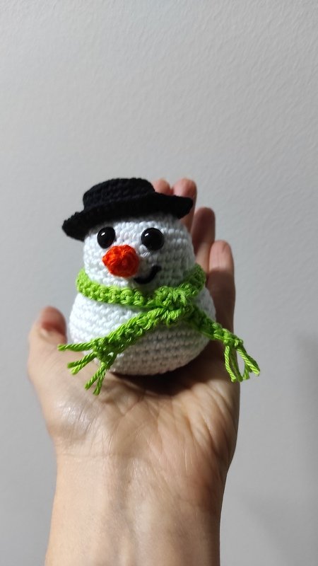 Schneemann PAUL Häkelanleitung