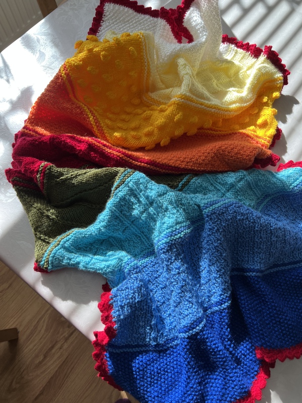 Knitting pattern "Baby Blanket Summer Rainbow"