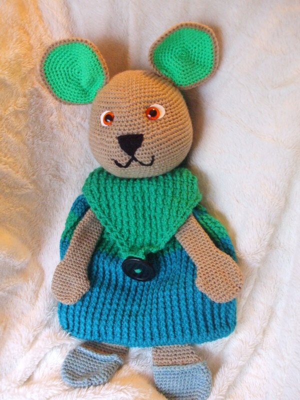 Häkelanleitung Rucksack Hase