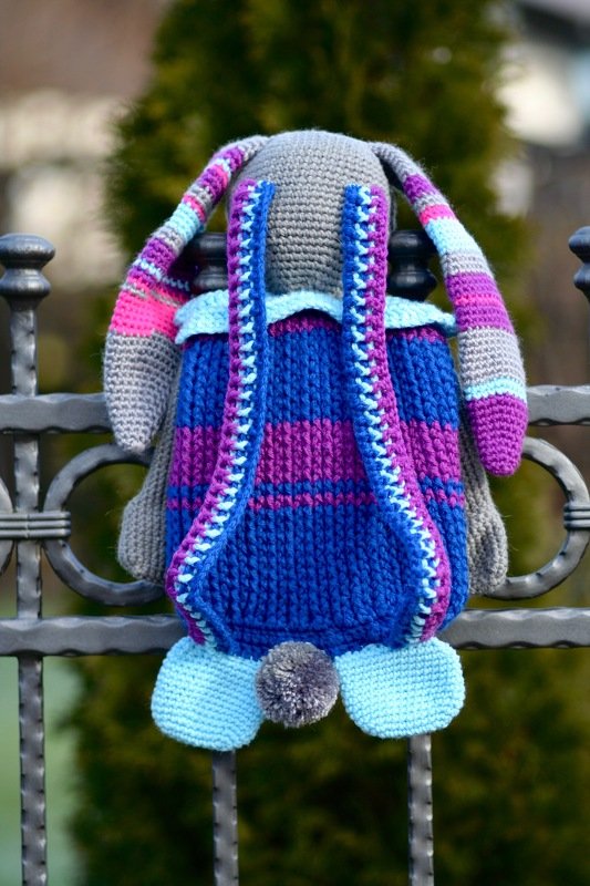 Häkelanleitung Rucksack Hase