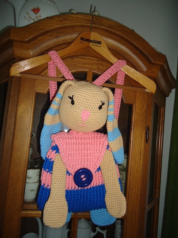 Häkelanleitung Rucksack Hase