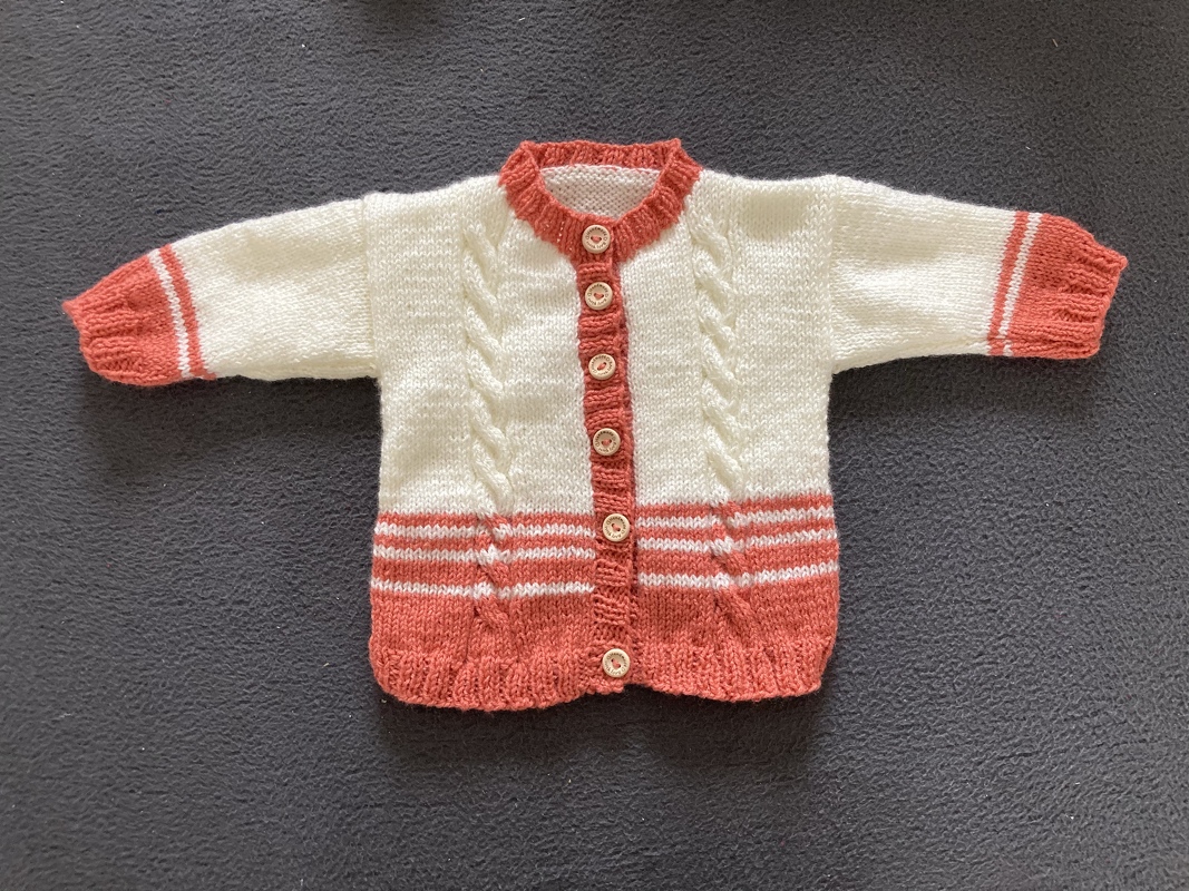 Strickanleitung Babygarnitur Jacke, Mütze, Socken Größe 56/62!