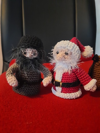 Habe zu meinem Nikolaus noch einen Krampus gemacht 😊 der gehört in Bayern dazu ☺