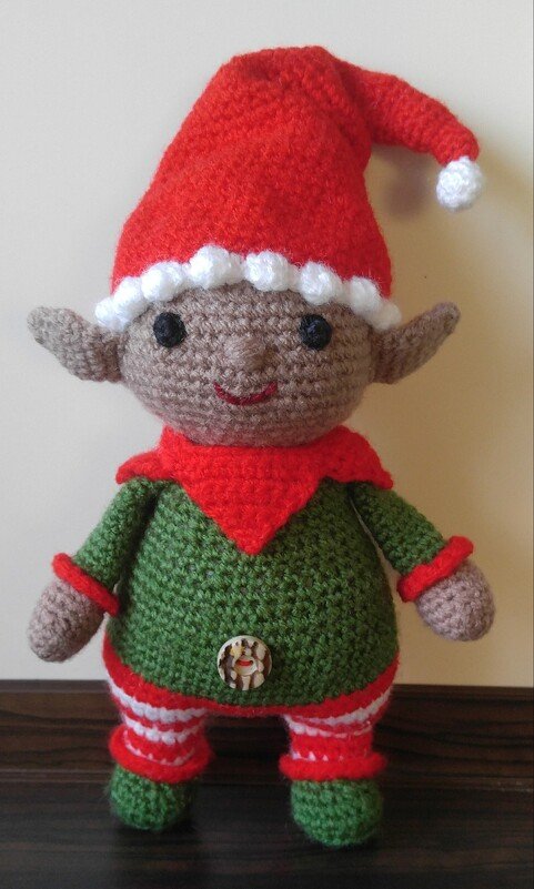 Häkelanleitung Weihnachtself Olaf