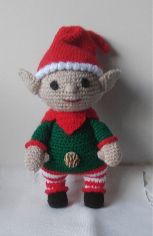 Häkelanleitung Weihnachtself Olaf