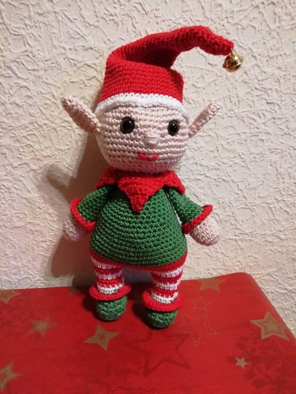 Häkelanleitung Weihnachtself Olaf