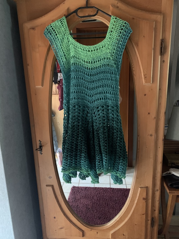 Kleid Kasandra häkeln Häkelkleid Tunika