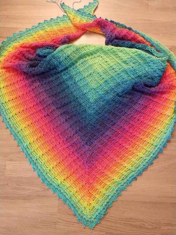 Pretty Peacock - Häkelanleitung Schal im Pfauenmuster *anfängertauglich*