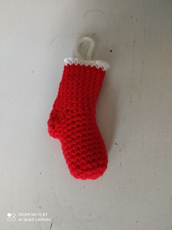 Hat prima geklappt. Das stiefelchen war schnell gehäkelt