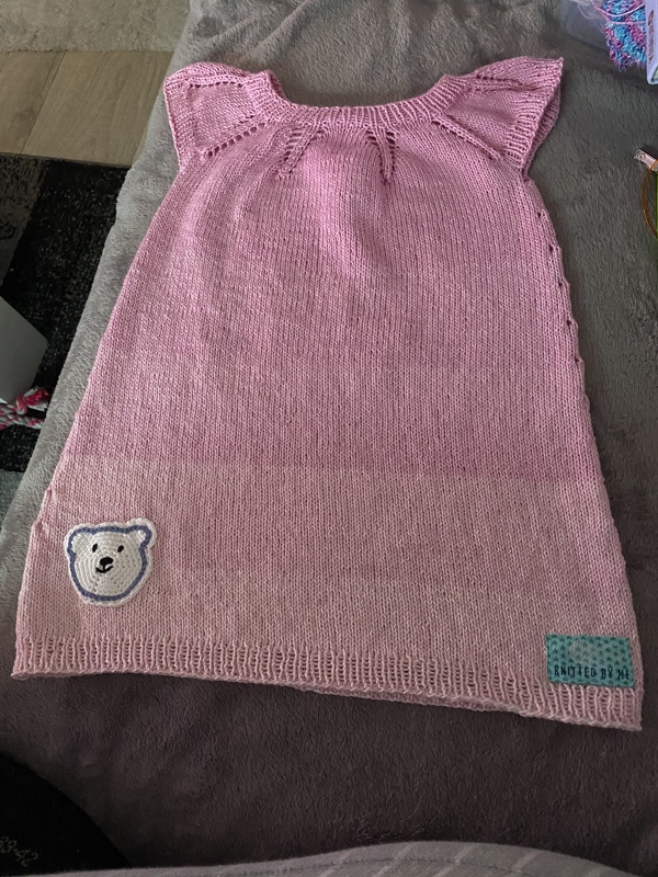 Knitting Pattern JETTE - Circular Joke Dress | Babies + Girls | 6 Sizes