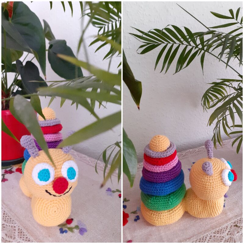 Stacking Toy Little Snail &quot;Schnecki&quot; - Crochet Pattern from Häkelini