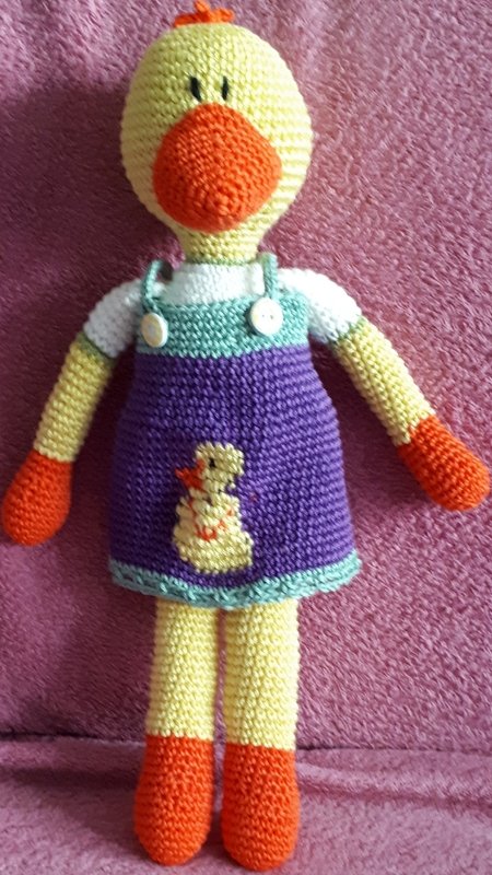 Häkelanleitung Emely Ente