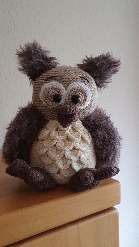 Flauschige Eulen Hedwig Babys - Häkelanleitung