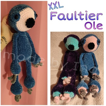 Nummer 4 ist eben geboren 🥰🍀 nach Wunschfarben wie immer.
Jetzt ist aber erstmal schluss mit Faultieren 🤭 auch wenn se meeega niedlich sind. danke nochmal für die tolle Anleitung 🥰🍀