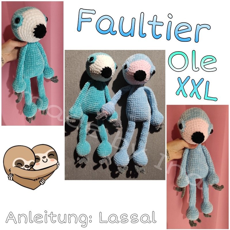 Faultier OLE - einfache Amigurumi Häkelanleitung