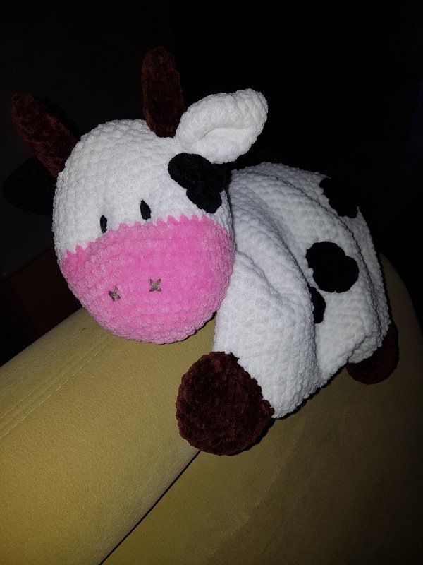 Häkelanleitung Schnuffeltuch Kuh