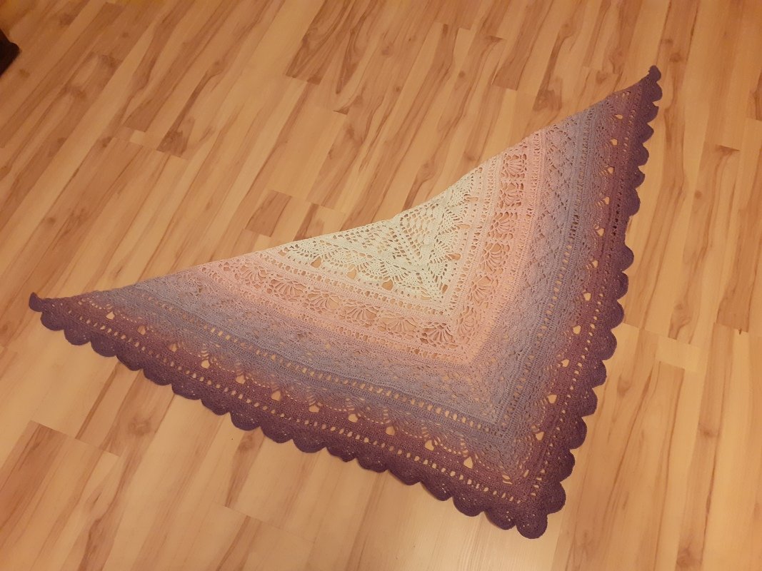 Big Blue Wonder - Häkeltuch