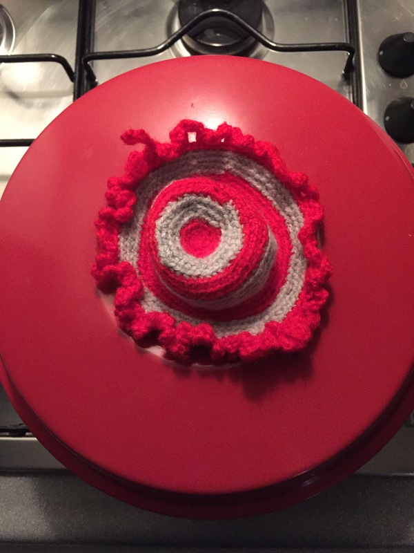 Kostenlose Häkelanleitung Deckel-Topflappen, Größe variabel