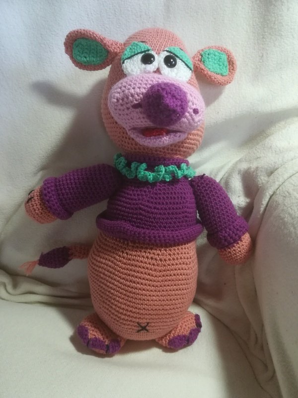 Wollnashörner Rosa &amp; Rhino -  Häkelanleitung von Diana´s kleiner Häkelshop