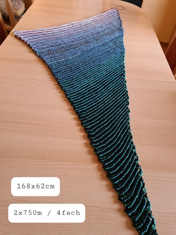 Pattern "Sudan" cuddly crochet cloth with a special color effect