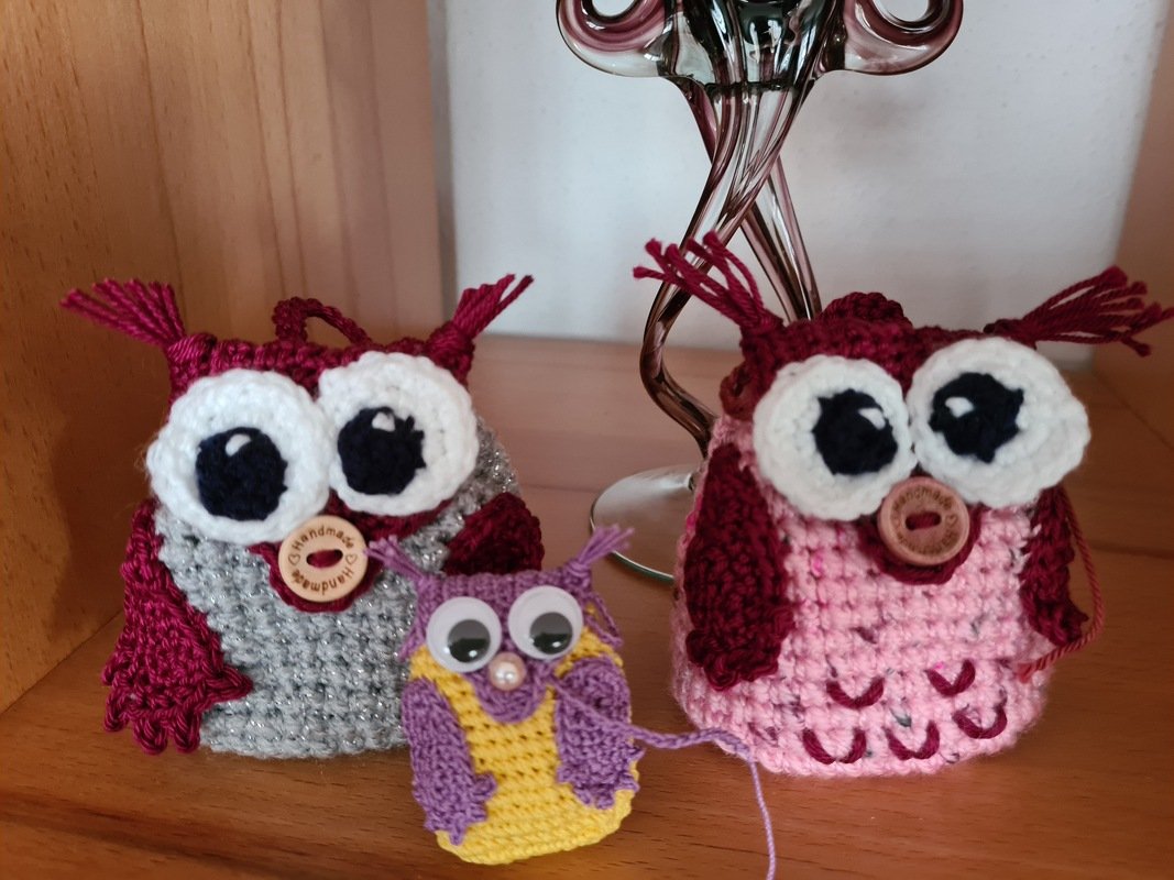 Small Backpack &quot;Eulalia&quot; – Keychain, Bag Tag, Gift Bag / Crochet Pattern