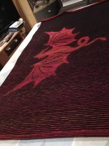 Was für eine tolle Anleitung! Ich habe das Tuch für meinen Sohn, der ein absoluter Drachenfan ist, in eine Decke umgewandelt... es war super viel Arbeit, hat aber riesigen Spaß gemacht und ist wunderschön geworden.... Vielen Dank für das super Muster, es war bestimmt nicht meine letzte Arbeit in Illusionstechnik :-)