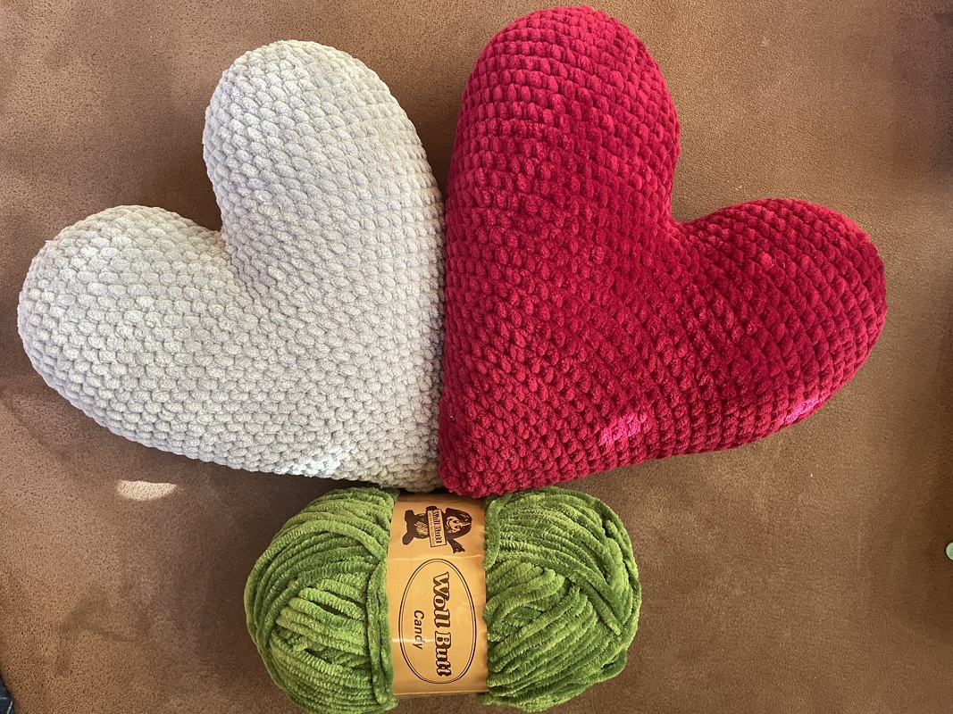 Herzkissen - Häkelanleitung von CaroKunterbunt