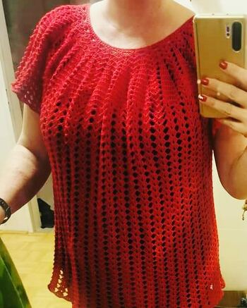 Mein Calypso .. meine allererste Rundpasse und sie ging sooo gut von der Hand! Ich kann jedem die Anleitung nur empfehlen ❤️❤️