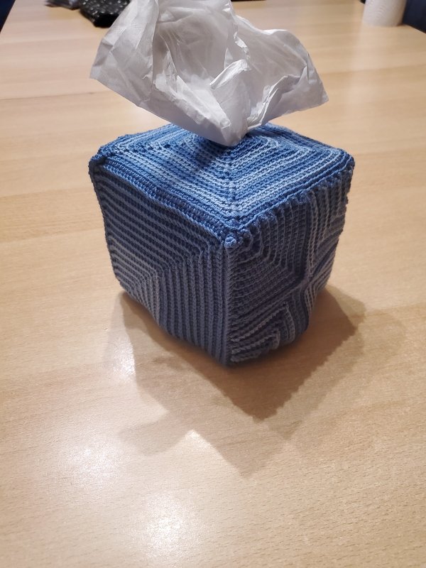 Anleitung Taschentuchbox Würfel