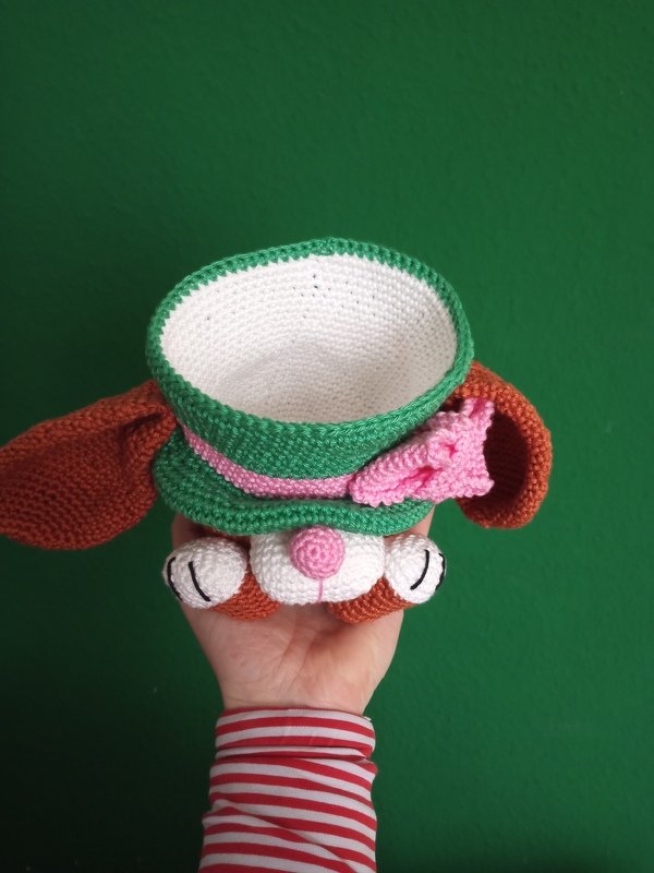 Häkelanleitung - Süßer Hasenbecher - Geschenkidee