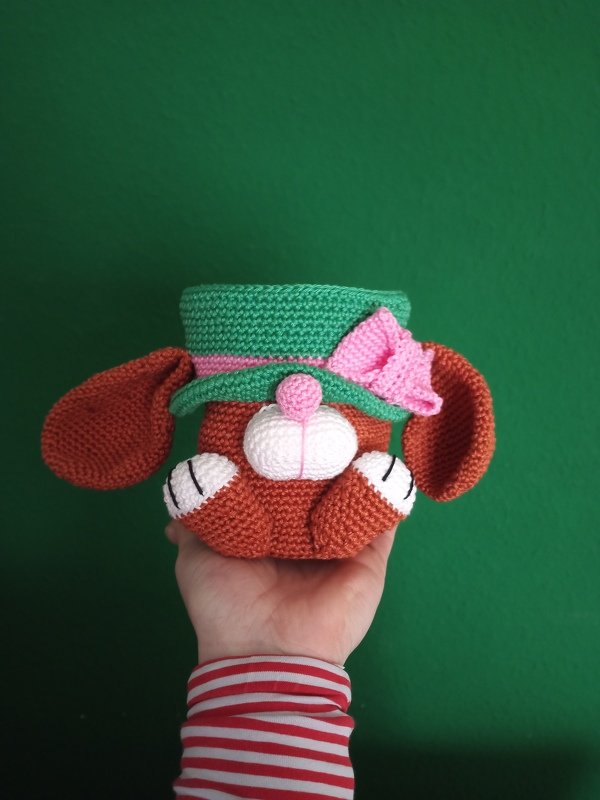 Häkelanleitung - Süßer Hasenbecher - Geschenkidee