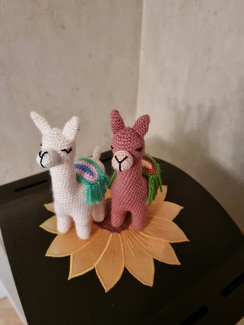 Mein Lamas haben sehr gut sich gehäkelt. DANKE