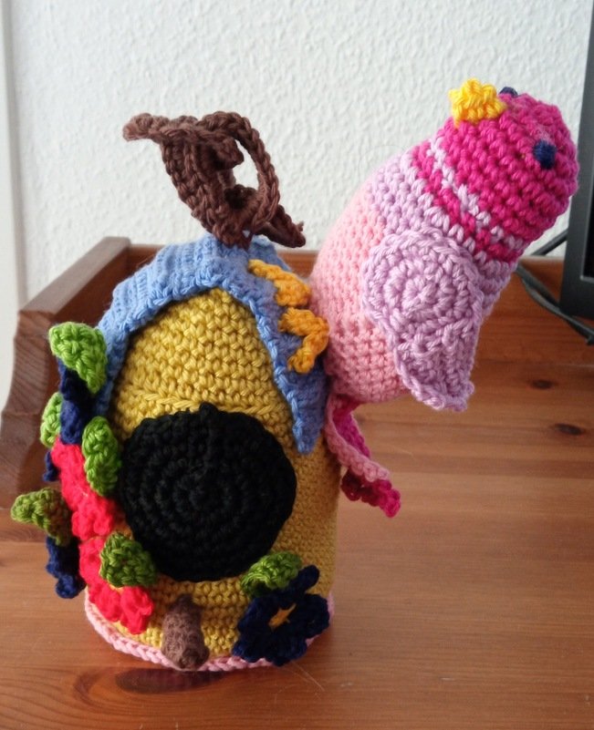 Bird House. Crochet pattern