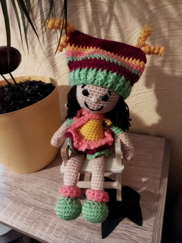 Frühlingselfe FLORINA - tolle bunte Dekoidee