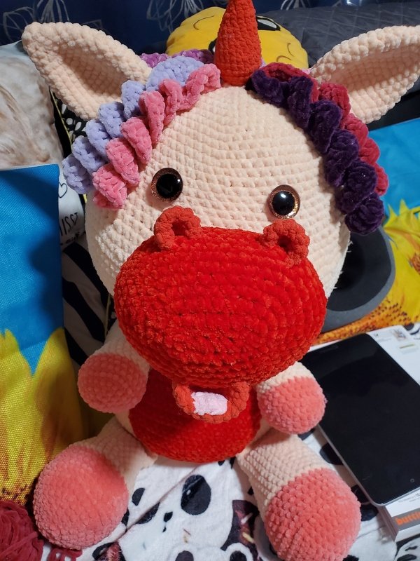 Häkelanleitung Regenbogen-Einhorn