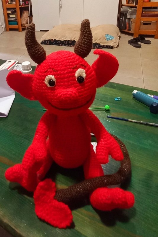 Damon Devil, PDF crochet pattern tutorial fantasy file download stuff