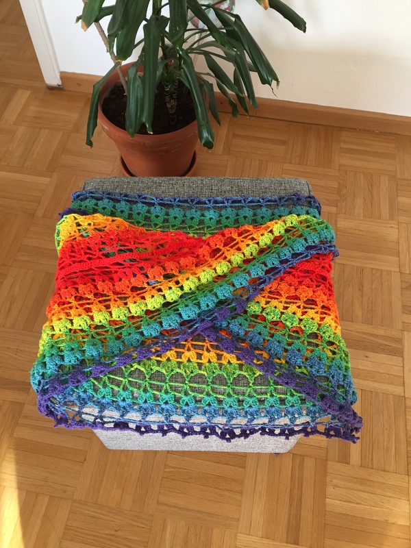 "Kenia" Sommertuch, 3in1 - Halbkreis, Loop und Sichelform Häkelanleitung