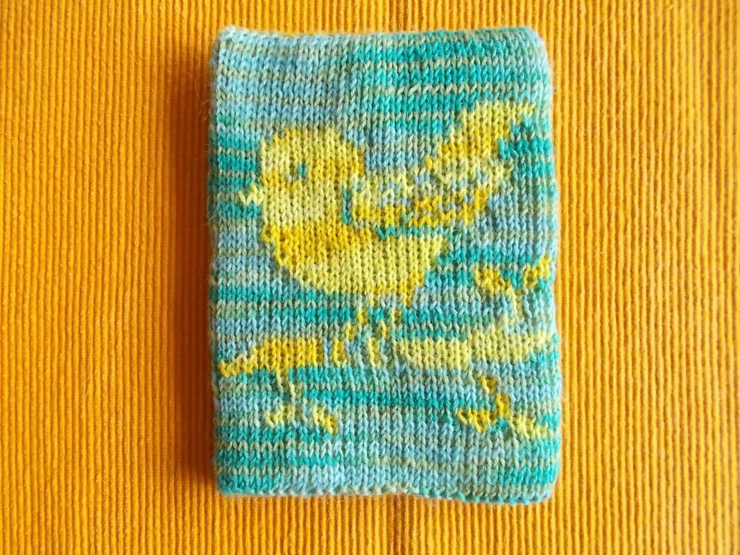 Strickanleitung Schutzhülle E-Reader - in Doubleface