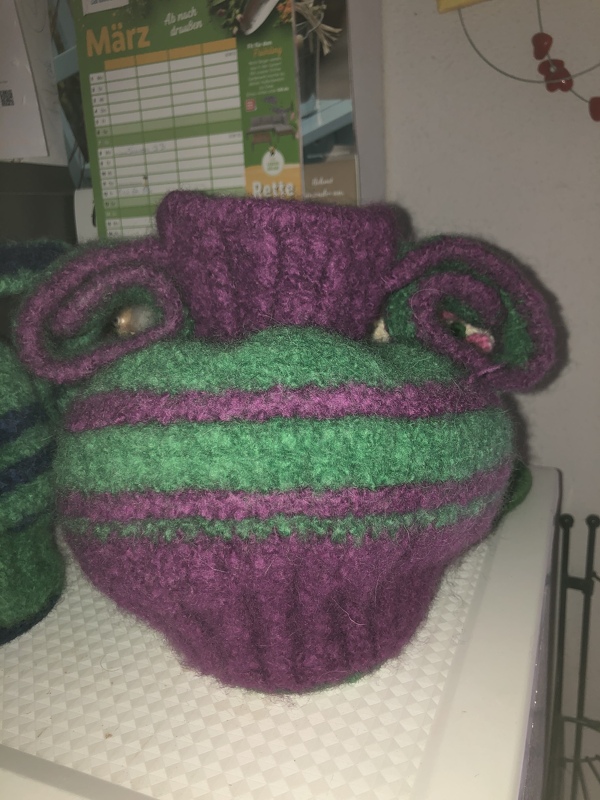 gehäkelte Amphore/Vase  Kleopatra